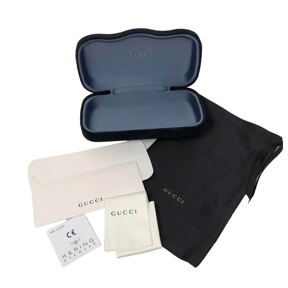Gucci Sunglasses Case Empty Black Velvet Dustbag‎ Cleaning Cloth Travel Storage